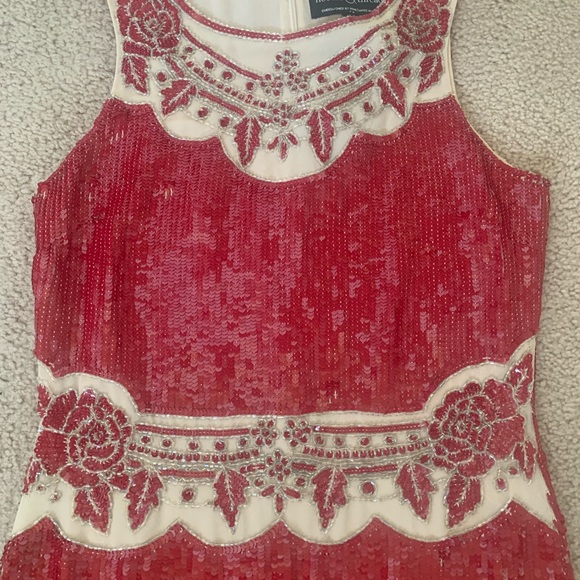 Nwt needle thread beaded floral shift dress - Picture 3 of 6